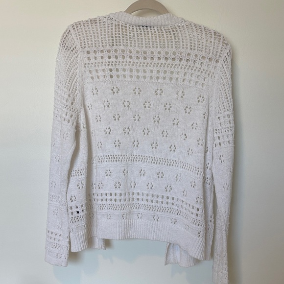 Torrid White Open-Knit Cardigan - Picture 7 of 11